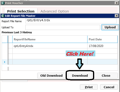 Download button
